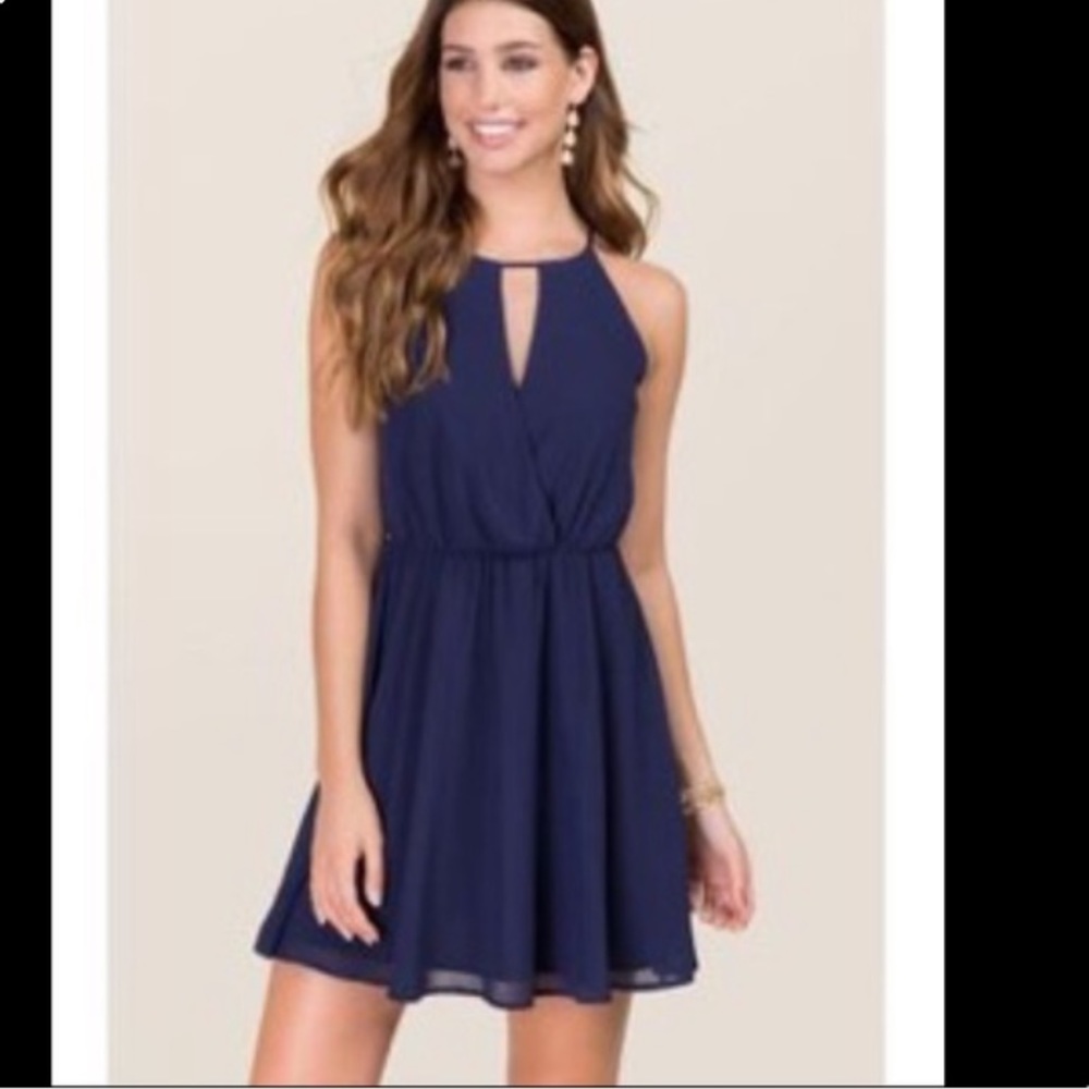 Francesca’s Miami PURPLE keyhole dress
